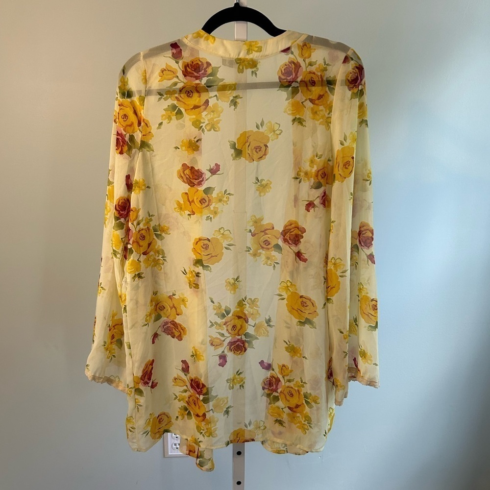 Addie Yellow Floral Cardigan - Picture 4 of 4